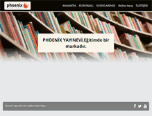 Tablet Screenshot of phoenixyayinevi.com